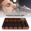 plplaaobo Barber Clipper Tray, Wooden Professional Counter Top Organizer, Large Area Slide Resistant Clipper Holder Organizer view 3