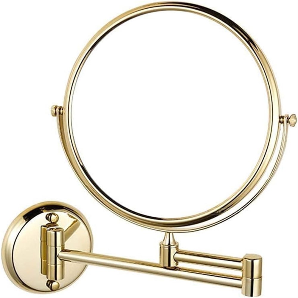 JOCCOS Makeup Mirror 8-inch Two-Sided Swivel Wall Mounted Mirror, Extending Folding Bathroom Shaving Cosmetic Make Up Mirror