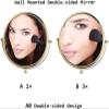 JOCCOS Makeup Mirror 8-inch Two-Sided Swivel Wall Mounted Mirror, Extending Folding Bathroom Shaving Cosmetic Make Up Mirror view 2