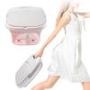 Collapsible Pedicure Foot Spa Electric Foot Bath Spa with Heat and Massage, Bubble, Foot Massager Spa for Feet Stress Relief Soaker Home Basin view 2