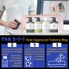 16 Pieces Clear Makeup Bags Bulk, TSA Approved Toiletry Bag for Travel, PVC Waterproof Travel Pouches Clear Pouch with Zipper for Men and Women Carry-on Travel Essentials Cosmetic Bags (Peach Pink-M) view 3