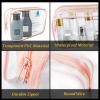 16 Pieces Clear Makeup Bags Bulk, TSA Approved Toiletry Bag for Travel, PVC Waterproof Travel Pouches Clear Pouch with Zipper for Men and Women Carry-on Travel Essentials Cosmetic Bags (Peach Pink-M) view 4