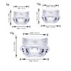 10Pcs 5 Gram Clear Plastic Cosmetic Sample Empty Containers Rhombic Shape Jars for Cream, Eye Shadow, Make Up Powder, Lotion, Lip Gloss, Lip Balm and More view 2