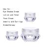 10Pcs 5 Gram Clear Plastic Cosmetic Sample Empty Containers Rhombic Shape Jars for Cream, Eye Shadow, Make Up Powder, Lotion, Lip Gloss, Lip Balm and More view 3