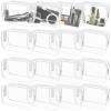 16 Pieces Clear Makeup Bags Bulk, TSA Approved Toiletry Bag for Travel, PVC Waterproof Cosmetic Pouches Clear Pouch with Zipper for Men and Women Carry-on Travel Essentials Cosmetic Bags (White-M) view 1