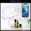 16 Pieces Clear Makeup Bags Bulk, TSA Approved Toiletry Bag for Travel, PVC Waterproof Cosmetic Pouches Clear Pouch with Zipper for Men and Women Carry-on Travel Essentials Cosmetic Bags (White-M) view 2