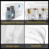 16 Pieces Clear Makeup Bags Bulk, TSA Approved Toiletry Bag for Travel, PVC Waterproof Cosmetic Pouches Clear Pouch with Zipper for Men and Women Carry-on Travel Essentials Cosmetic Bags (White-M) view 4