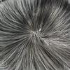 SINGA HAIR Toupee for Men Hair Replacement System for Men Hairpiece Injected PU Poly Skin Mens Toupee Wigs Human Hair Piece Unit for Men (8X10-#1B60 Natural Black+60% Gray) view 3