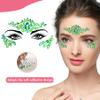 12 Sets Face Jewels Mermaid Rhinestones Stick on Temporary Tattoos Body Jewel Crystal Stickers Face Gems for Rave Festival Race Carnival Party view 2