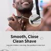 Double Edge Safety Razor with Stand, Single Blade Razors for Men and Women, with 10 Stainless Steel Double Edge Blades, Smooth and Close Shave, Plastic Free, Matte Gun Black view 2