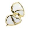 Xiaojikuaipao 5xHeart Travel Foldable Mirror Make Up Cosmetics Magnifying Mirror Golden view 1