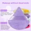8 Pieces Triangle Powder Puff Face Soft Triangle Makeup Puff Velour Cosmetic Foundation Blender Sponge Beauty Makeup Tools view 2