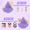 8 Pieces Triangle Powder Puff Face Soft Triangle Makeup Puff Velour Cosmetic Foundation Blender Sponge Beauty Makeup Tools view 4