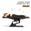 Artist hand Facial Bed for Esthetician Massage Table Beauty Bed Medical Aesthetic Tattoo Chair with 3 Motor Electrical Adjustments,Black view 4