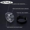 100 Count 3 Gram Sample Containers, Clear Lip Balm Containers with Lids, Small Plastic Sample Jars with 8 Mini Spoons, 100pcs Labels (Black Lid) view 3