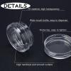 100 Count 3 Gram Sample Containers, Clear Lip Balm Containers with Lids, Small Plastic Sample Jars with 8 Mini Spoons, 100pcs Labels (Clear Lid) view 3