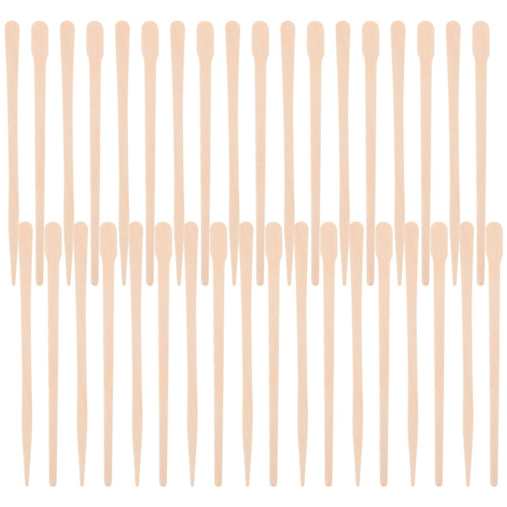 Beavorty 200pcs Wooden Waxing Sticks for Body Hair Removal Professional Applicator Spatulas for Face Legs and Eyebrows Safe Lightweight and Waxing Tools