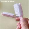 SQULIGT 6Pcs Nail Brush for Cleaning Fingernails, Handle Grip Cleaning Brush for Nail and Toenail, Nail Dust Brush Manicure Pedicure Tools Scrubbing Brush Women Men Home Salon(Pink) view 2