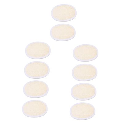 Beavorty 10pcs Exfoliating Loofah Sponge Pad Loofah Body Scrubbers Gentle Skin Bath Brush