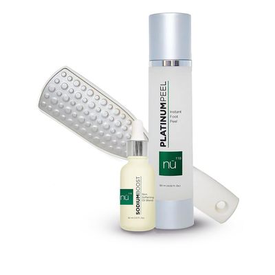 nu119 How to Get Soft Feet | Foot Care Kit Includes 120ml Instant Foot Peel Spray for Calluses Removal, Softening Balm & File | Professional Products to Make Your Feet Soft