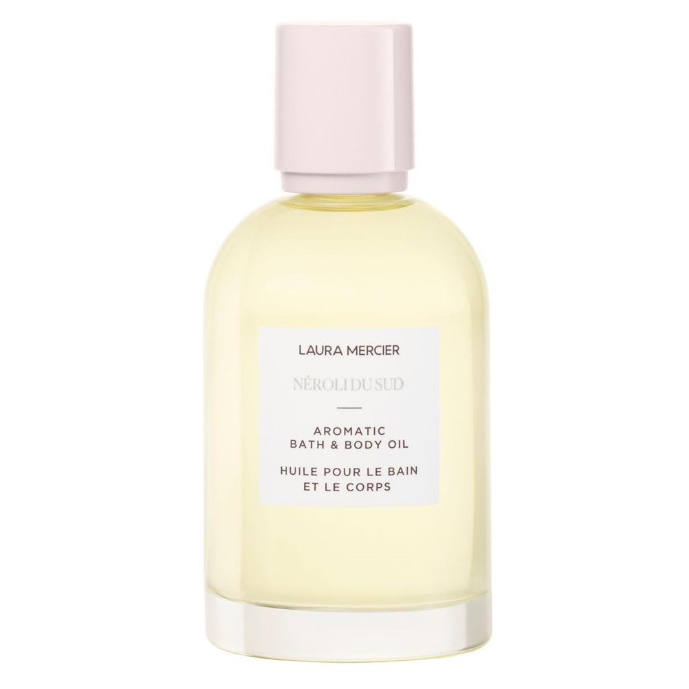 Laura Mercier Aromatic Bath & Body Oil, 48HR Hydration, Smooths, Softens and Brightens Skin, Luxurious, Nroli du Sud