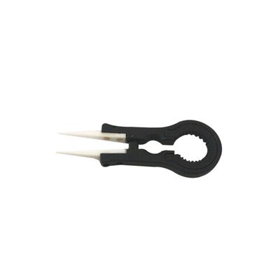 Housoutil Craft Ceramic Tweezer Spanner Fine Pointed Tweezing Tool Heat Resistant Non-conductive