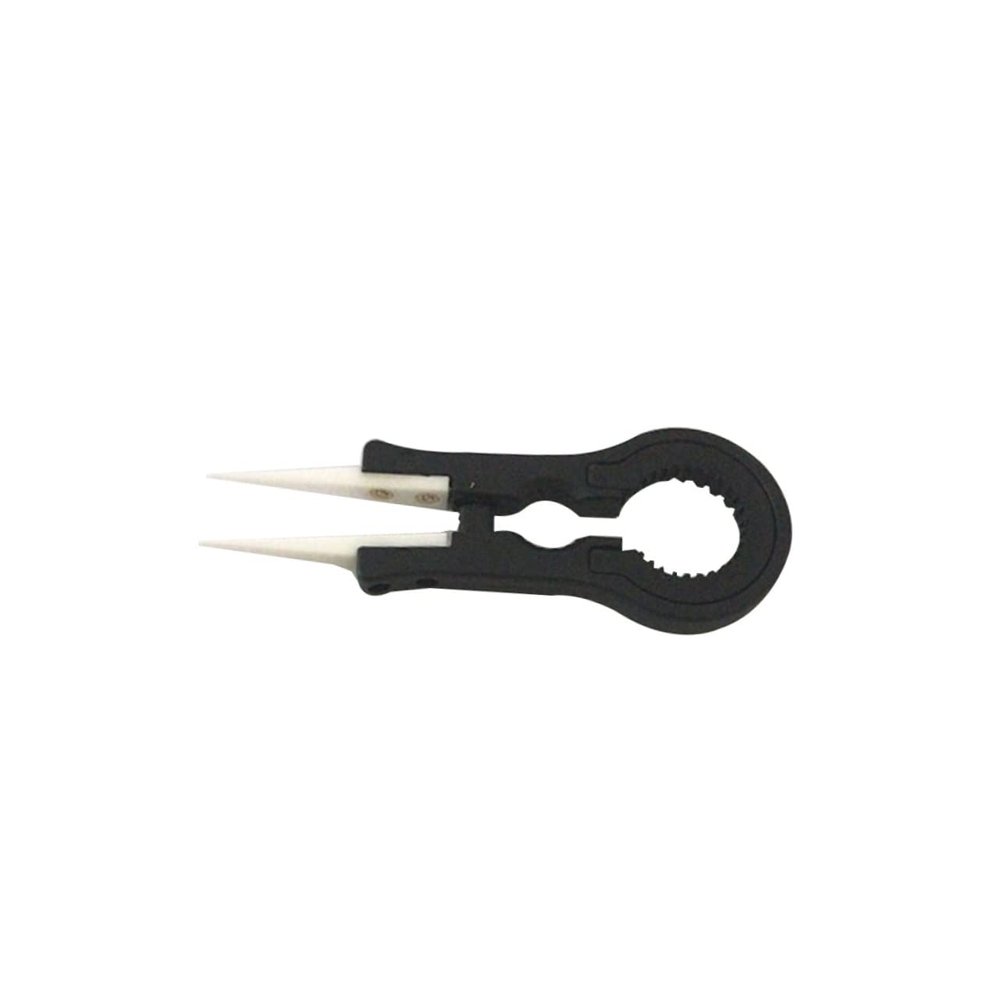 Housoutil Craft Ceramic Tweezer Spanner Fine Pointed Tweezing Tool Heat Resistant Non-conductive