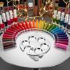 Silver Mini Manicure Palette Metal Paint Palette Finger Rings Nail Art Tools Makeup Palettes view 3