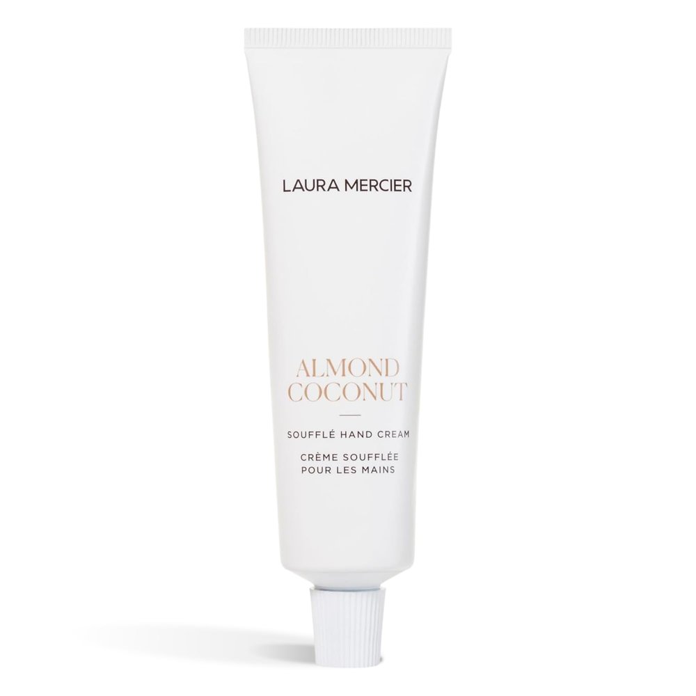 Laura Mercier Souffl Hand Cream, 24HR Hydration, Nourishes and Repairs, Instantly Moisturizes and Improves Skin Texture, Infused with Shea, Mango, and Cocoa Butters, Almond Coconut
