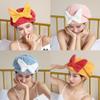 DENGWANG Super Absorbent Hair Towel Wrap for Wet Hair, Quick Dry Head wrap with Bow-Knot Shower Cap, Microfiber Hair Towel Wrap, Super Absorbent Hair Towel Turban for Curly, Long & Thick Hair (Blue) view 2