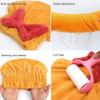 DENGWANG Super Absorbent Hair Towel Wrap for Wet Hair, Quick Dry Head wrap with Bow-Knot Shower Cap, Microfiber Hair Towel Wrap, Super Absorbent Hair Towel Turban for Curly, Long & Thick Hair (Blue) view 4
