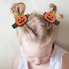 Girls Halloween Hair Clip Baby Halloween Hair Accessories Hair Pin 2 Pack ZFJ37 (Pumpkin) view 2