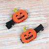 Girls Halloween Hair Clip Baby Halloween Hair Accessories Hair Pin 2 Pack ZFJ37 (Pumpkin) view 3