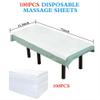 100Pcs Disposable Massage Table Sheets 31.5" x 71" Non-Woven Fabric Bed Covers for Ultimate Hygiene and Comfort in Massage, Tattoo, and Spa Treatments, Breathable and Durable Sheets(White) view 3