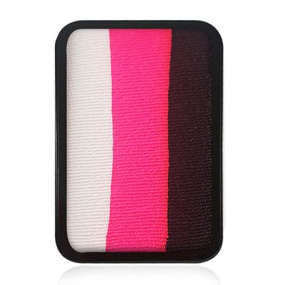 Kraze FX Face Paint Palette Refill - Deep Love (10 gm), Professional 1-Stroke Split Cake, Hypoallergenic, Non-Toxic, Water Activated Halloween Face & Body Painting Makeup Supplies for Kids