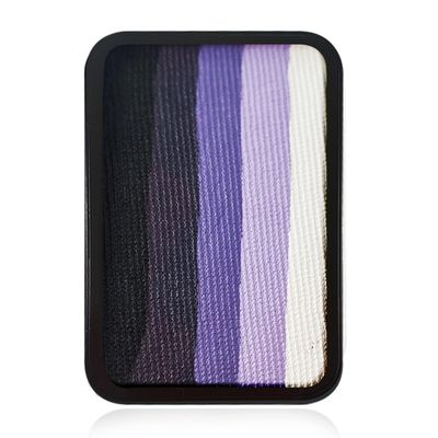 Kraze FX Face Paint Palette Refill - Amethyst (10 gm), Professional 1-Stroke Split Cake, Hypoallergenic, Non-Toxic, Water Activated Halloween Face & Body Painting Makeup Supplies for Kids