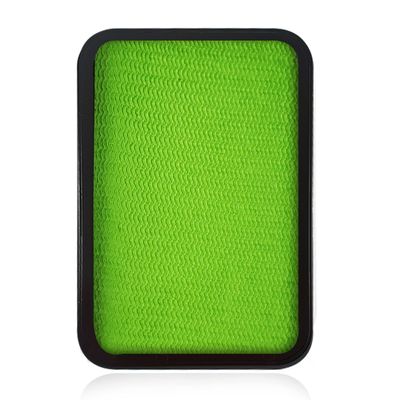 Kraze FX Lime Green Face Paint Palette Refill (10 gm) - Hypoallergenic Non-Toxic Water Activated Professional Halloween Face & Body Painting Makeup Supplies for Kids & Adults