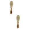 FOMIYES 2pcs Dense Wool Brush Curved Handle for Efficient Hair Cleanup for Household and Barber Shop Use for Men Face and Beard Grooming view 1