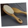 Beavorty 2pcs Dense Wool Cleaning Brush Curved Handle for Men Beard and Hair Care for Barber Shops and Home Use Compatible Shaving Products and Moisturizers view 2