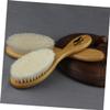 FOMIYES 3pcs Dense Wool Brush Curved Natural Handle for Beard Care and Hair Cleanup Barbershops and Homes for Removing Fine Residue and Cut Hair view 3