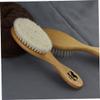 Beavorty 3pcs Dense Wool Brush Curved Handle for Beard and Hair Care for Barbershops and Home Use for Cleaning Hair Residue and Styling Products view 2