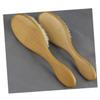 Beavorty 3pcs Dense Wool Brush Curved Handle for Beard and Hair Care for Barbershops and Home Use for Cleaning Hair Residue and Styling Products view 4