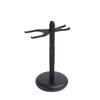 Beavorty Beard Shaving Tools Rack Zinc Alloy Razor Holder Dual Bracket Design for Razor and Brush Storage Elegant Black Shaving Stand Tidy Bathroom Setup view 1