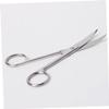 FOMIYES 2pcs Curved Stainless Steel Scissors for Makeup Portable Eyebrow and Tape Cutting Tool and Easy to Carry Pvc Packaging view 3