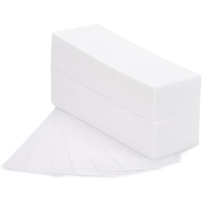 200 Pieces Large Non Woven Wax Strips 7.5 x 2.6 Inches Body and Facial Hair Removal Waxing Strips Soft Waxing Paper Sheets