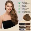 Light Brown Hair Dye Shampoo, 4 Weeks of Vibrant Color in Minutes, 3 in 1 Color Shampoo Hair Dye for Women Men, Natural Brown Coloring Shampoo for Painting Hair, Shampoo Para Canas, Herbal Formula view 2
