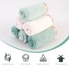 PHOGARY Microfiber Makeup Remover Cloth, 6 Pack Reusable Makeup Eraser Cloth for Face, Microfibre Erase Your Face Washcloths, Make up Cloth Remover Towel - Gentle on Skin (8 x 8in, Green) view 2
