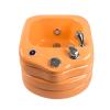 Foot Bath Colorful Lamp Footbath Hot And Cold Adjustment Foot Bath Spa With Heat And Massage Pedicure Bowl Stress Relief For Fatigue And Tired Feet Massage Foot Acrylic Foot Bath ( Color : Orange , Si view 1