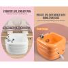 Foot Bath Colorful Lamp Footbath Hot And Cold Adjustment Foot Bath Spa With Heat And Massage Pedicure Bowl Stress Relief For Fatigue And Tired Feet Massage Foot Acrylic Foot Bath ( Color : Orange , Si view 3