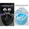 Foot Bath Colorful Lamp Footbath Hot And Cold Adjustment Foot Bath Spa With Heat And Massage Pedicure Bowl Stress Relief For Fatigue And Tired Feet Massage Foot Acrylic Foot Bath ( Color : Orange , Si view 4